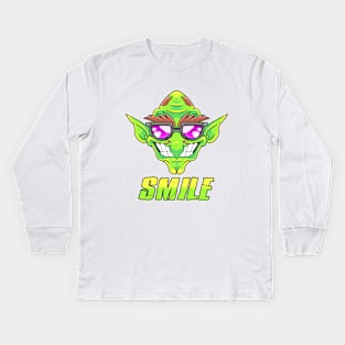 Goblin smile Kids Long Sleeve T-Shirt